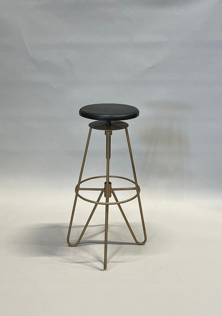 Industrial Barstool Gold   Dubai